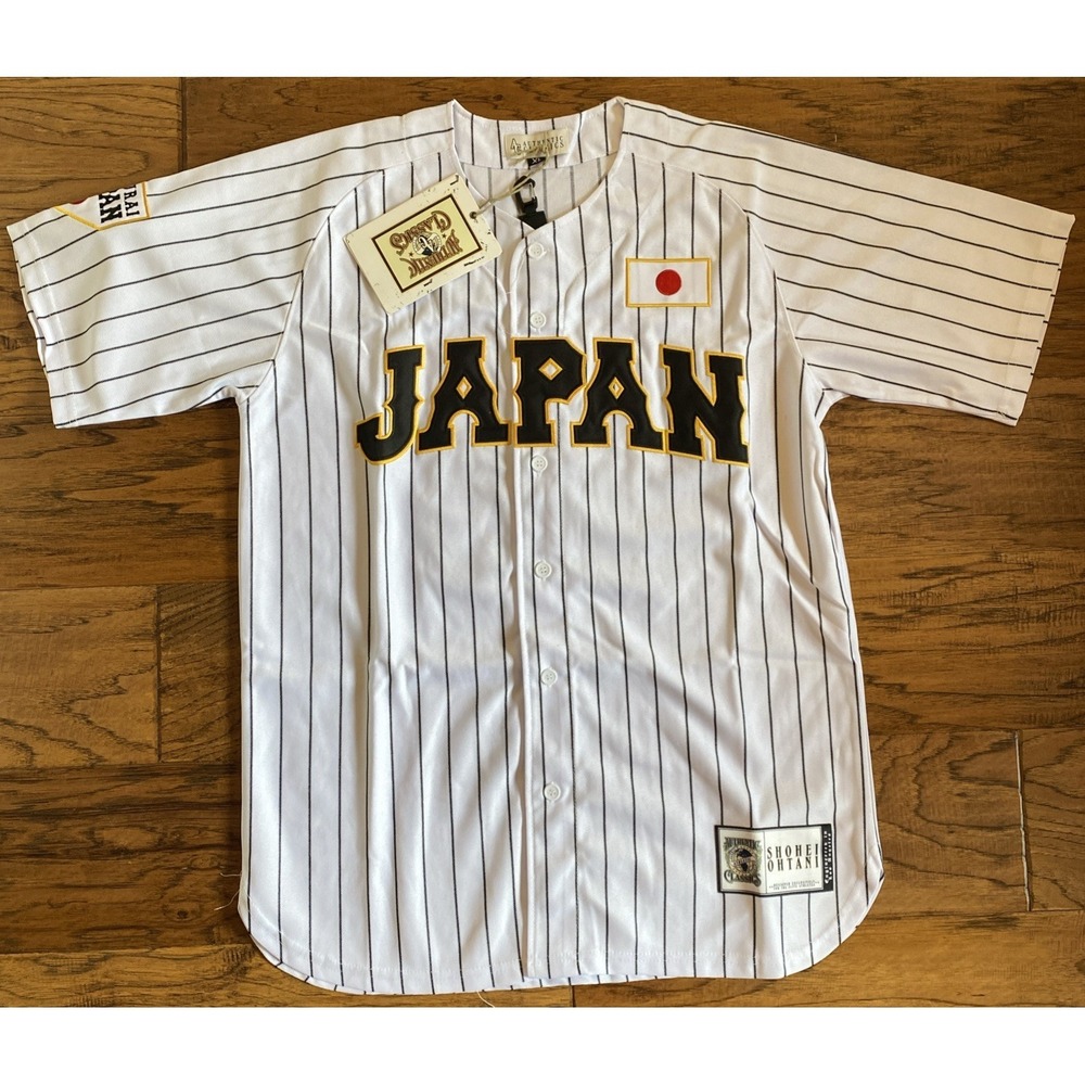 Headgear Classics Shohei Ohtani Japan World Baseball Jersey XL White Black Gold